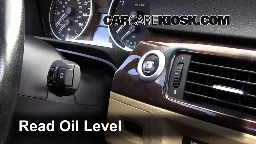 2006 BMW 325i 3.0L 6 Cyl. Oil Check Oil Level